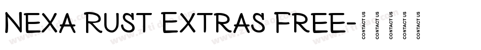 Nexa Rust Extras Free字体转换